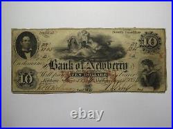 $10 1854 Newberry South Carolina SC Obsolete Currency Bank Note Bank of Newberry