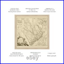 1773 South Carolina Map Framed Vintage South Carolina State Wall Art Poster
