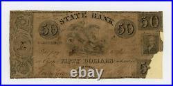 1800's $50 The State Bank Charleston, SOUTH CAROLINA (Non-Gen.) Note