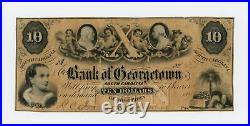 1856 $10 The Bank of Georgetown Georgetown, SOUTH CAROLINA Note