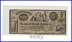 1857 The Merchants' Bank Of South Carolina SC Cheraw $5