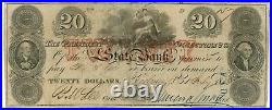 1858 State Bank Charleston, South Carolina SC $20 No. 157 (L0054)
