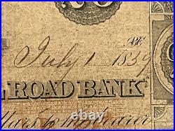 1859 $20 SOUTH WESTERN RAILROAD BANK Charleston, South Carolina Obsolete Note