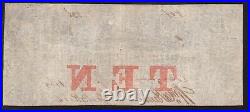 1861 $10 Bank Of South Carolina, Charleston, Sc Obsolete Bank Note 836