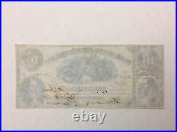 1861 $10 Bank Of The State Of South Carolina CIVIL War Era Note