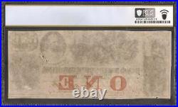 1861 $1 BILL SOUTH CAROLINA 45G26d BANK NOTE LARGE PAPER MONEY CIVIL WAR PCGS 62