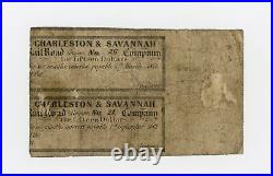 1862 5c The Charleston and Savannah Railroad Co. SOUTH CAROLINA Note