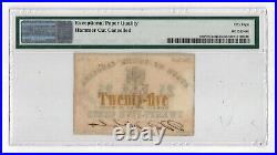 1862 Bank of the State of South Carolina 25 Cent Note Gold letter SH499 PMG58EPQ
