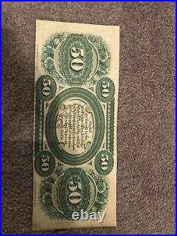 1872 $50 South Carolina Revenue Bond Scrip