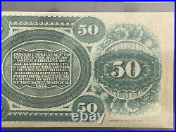1872 $50 South Carolina Revenue Bond Scrip Pmg Au53