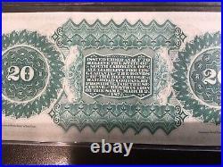 1872 State of South Carolina $20 Dollar Banknotes Plate A & Plate B S/N 602