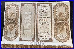 1879 US Stock Consolidation Bond State of South Carolina, $1000, Cotton