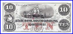18XX The State Bank, South Carolina Ten Dollar Obsolete Proof Note