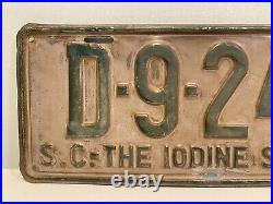1931 South Carolina License Plate Garage Decor D9240 Ford Dodge Iodine State