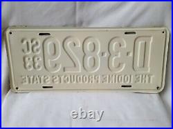 1933 South Carolina The Iodine Products State License Plate Repaint 0122L