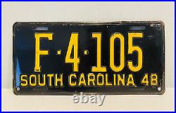 1948 South Carolina License Plate Garage Decor F4105 Ford Dodge Iodine State
