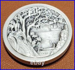 1970 South Carolina Tricentennial. 999 Silver Medal Medallic Art Co. Very Rare