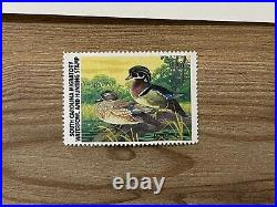 1981 SOUTH CAROLINA State Duck Stamp Print LEE LEBLANC + Stamp