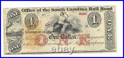 $1 18XX Office South Carolina Rail Road Charleston Red OP Serial #8464 Gold O/P