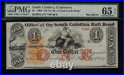 $1 Obsolete Charleston, South Carolina Rail Road PMG 65 EPQ