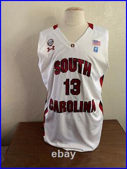 2011 South Cariolina Gamecocks Basketball #13 Anthony Gill Worn Jersey Size 2XLT