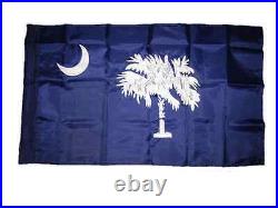 2.5 x 4 ft Embroidered Sewn South Carolina State Nylon Flag 2.5' x 4' Sleeved