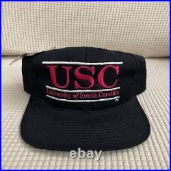 80's Vintage The Game USC South Carolina Gamecocks Split Bar Snapback Hat NWT