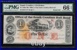 AC Obsolete $1 Office of the South Carolina Rail Road, Charleston 353 PMG 66 EPQ