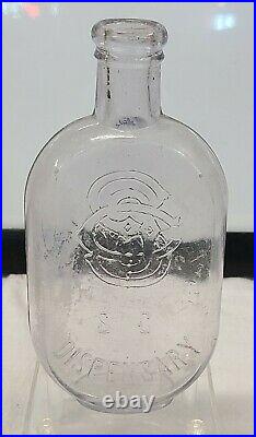 Antique South Carolina Dispensary Monogram Flask Bottle E. P. JR & CO. Maker