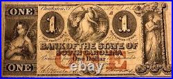 Bank of the State of South Carolina Dollar 1861 Obsolete Banknote G22c