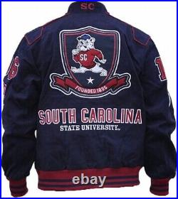 Big Boy South Carolina State S7 Ladies Racing Twill Jacket Navy Blue 3XL