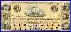 CHARLESTON South Carolina $20 Southwestern Railroad Bank 1859 SC160-40