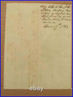 CIVIL War South Carolina Mountain Raiders General Milledge Bonham Letter 1863