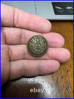 Confederate Civil War South Carolina State Seal Volunteer Militia Coat Button
