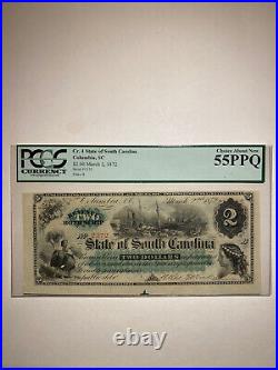 Cr. 4 State Of South Carolina Columbia SC $2 1872 Choice About New
