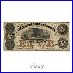 Jcr m USA 1855 5 DOLLARS THE STATE BANK OF SOUTH CAROLINA EF
