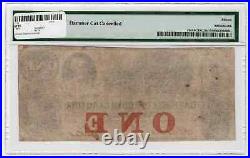 PMG 15 $1 1861 Bank of South Carolina, Charleston South Carolina Serial Number 2