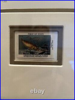 Randy McGovern 1993 First Of State South Carolina Saltwater Print & Stamp