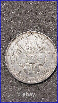 Rare 1888 Greenville South Carolina State Military Encampment Medal