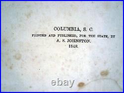 Rare vintage 1848 Geology of South Carolina book information from 175 yrs ago