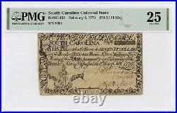 (SC-156) February 8, 1779 $70 SOUTH CAROLINA Colonial Currency Note PMG VF 25
