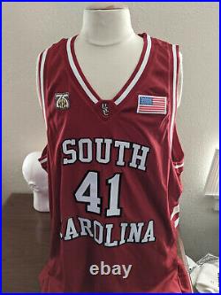 South Cariolina Gamecocks Basketball 75th Patch Game Jersey Player #41 Size 56