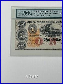 South Carolina, Charleston $1 Office Of The South Carolina Rail Road PMG 65 EPQ