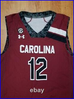 South Carolina Gamecocks #12 Basketball Jersey Shamiek Sheppard 2014
