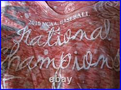 South Carolina Gamecocks 2010 Baseball Champion Burnout Tshirt NEW JUNIOR LARGE