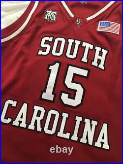 South Carolina Gamecocks Authentic Basketball Jersey Nike USC #15 SEC