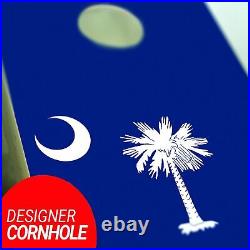 South Carolina State Flag Cornhole Board Set