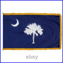 South Carolina State Indoor Outdoor Parade Dyed Flag All Larger Sizes
