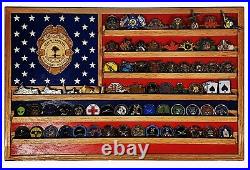 South Carolina Trooper / Police Challenge Badge Coin Display 70-100 Coins TRAD