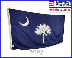 State of South Carolina Flag, All Weather Nylon, Made in USA, Multiple Sizes